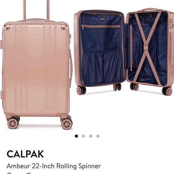Calpak Rose Gold Carryon Luggage - Picture 11 of 11